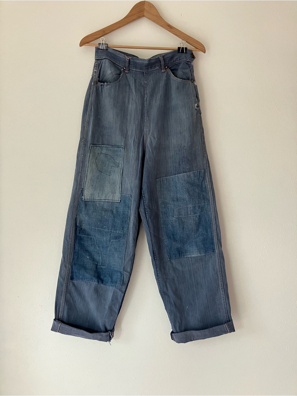 Vintage Patchwork High Waisted Jeans